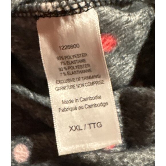 Kate Spade Pajamas New York Womens XXL Black & Red Polka Dot Velour Knit - Picture 5 of 7
